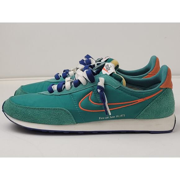 Nike Waffle Trainer 2 Green Noise/Orange Sail DH4390-300 Men's Sz 13 - Picture 11 of 12